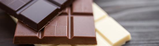 Trois tablettes de chocolat